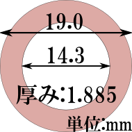 IrPad YoYoJam O-ring/Thick m[} 19.0x14.3x1.885mm