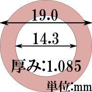 IrPad YoYoFactory ノーマル 大径スリム(YYJ ring) 19.0x14.3x1.085mm